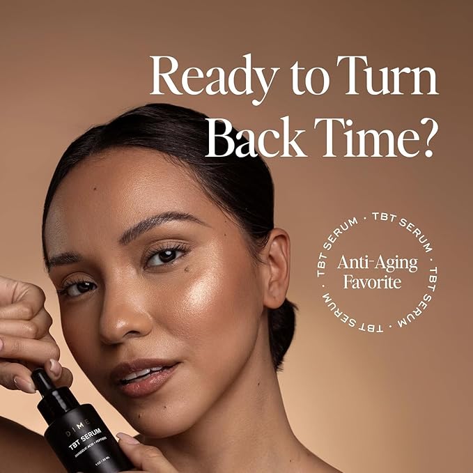 DIME Beauty TBT Serum - Anti-Aging Face Serum With Niacinamide and Mandelic Acid, Hydrating for Youthful Skin, 1 oz (30 mL)