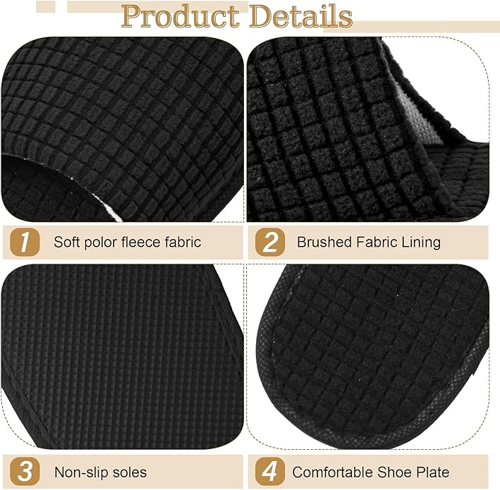12 Pairs Disposable Slippers for Guests Open Toe Spa Slippers Bulk Disposable Sandals Soft Fleece for Man Women Spa Hotel Wedding Shoeless Home