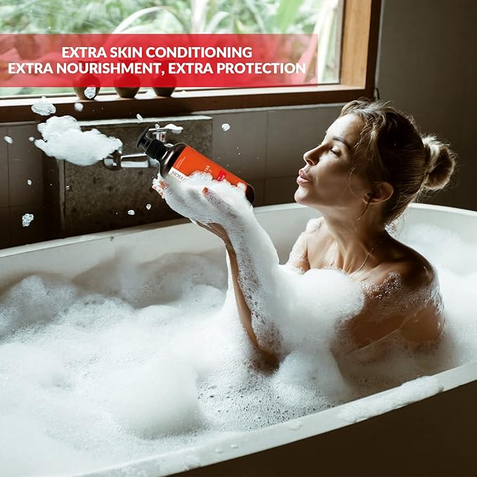 Natural Solution Body Wash, Formulated with Organic Blood Orange Extracts with Himalayan Pink Salt, Revitalizes & Refreshing Your Skin, 17 fl oz/Each – Pack of 3