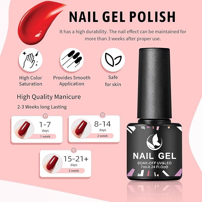 89Pcs Gel Nail Polish Kit with UV Light and Nail Drill Starter Kit- 32 Colors Nail Polish 4Pcs Top Base Coat and 15Pcs Nail Brush All in One Manicure Kit for Beginners DIY at Home Gifts for Women