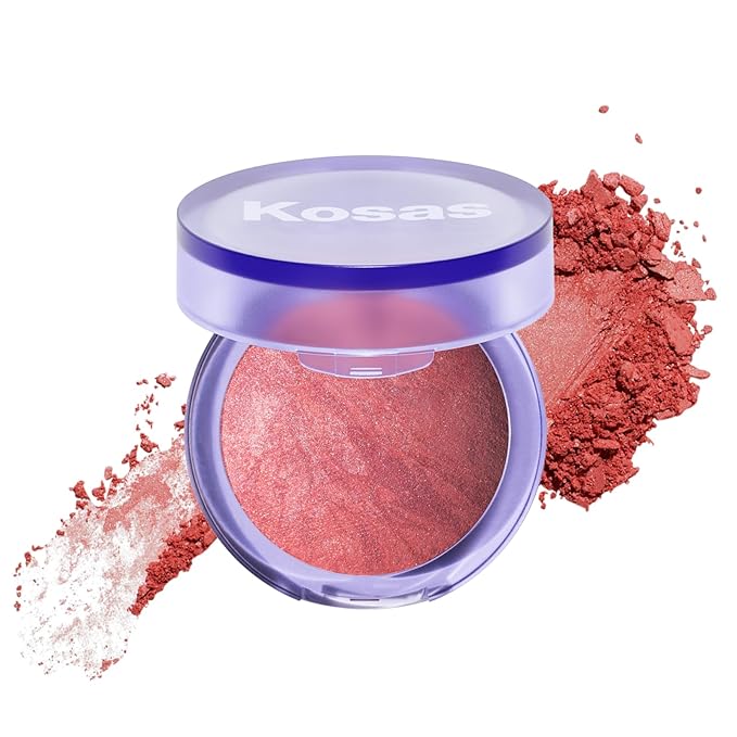 Kosas Blush is Life –Talc-Free Dimensional Blush Baked with Squalane & Hyaluronic Acid – Long Wear, Safe for Sensitive Skin- Thrill