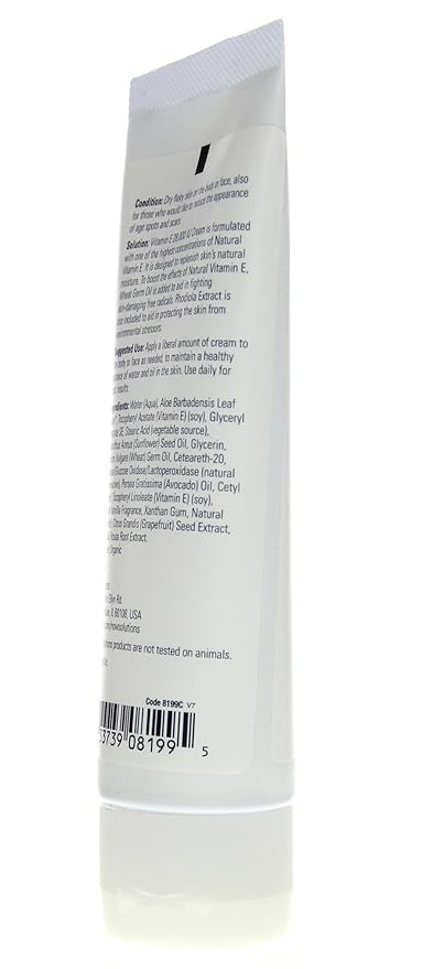 Vitamin E Cream 28,000 IU - 4 oz. (Two Pack)