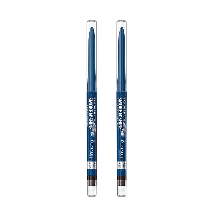 Rimmel Exaggerate Eye Definer, 004/Blue Steel, Pack of 2
