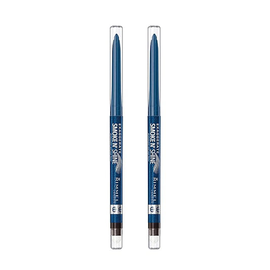 Rimmel Exaggerate Eye Definer, 004/Blue Steel, Pack of 2