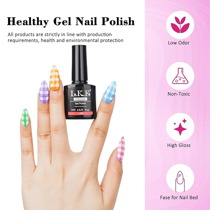 Gel Nail Polish Kit with UV Light, ARCWEISSO 66 Pcs Gel Nail Polish Set with Base and Matte&Glossy Top Coat Soak Off All Season Nail Set Manicure Tools Nail Art Gift for Women & Girls