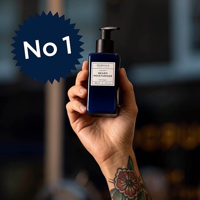 Murdock London Beard Moisturiser - Hydrating Beard Lotion Made of Natural Oil for Dry Facial Hair - 150ml