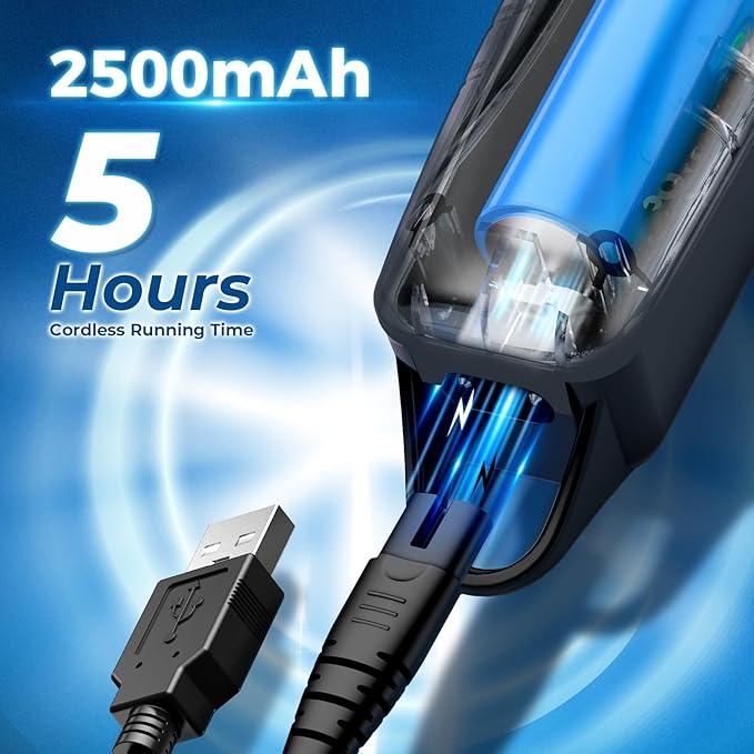 Hair Clippers for Men&Women Professional, Low Noise Cordless Hair Cutting Kit with 10 Color Combs, LED Display, Men Gifts, 5H Beard Trimmer Barber Hair Clippers Set with Scissors,Cape
