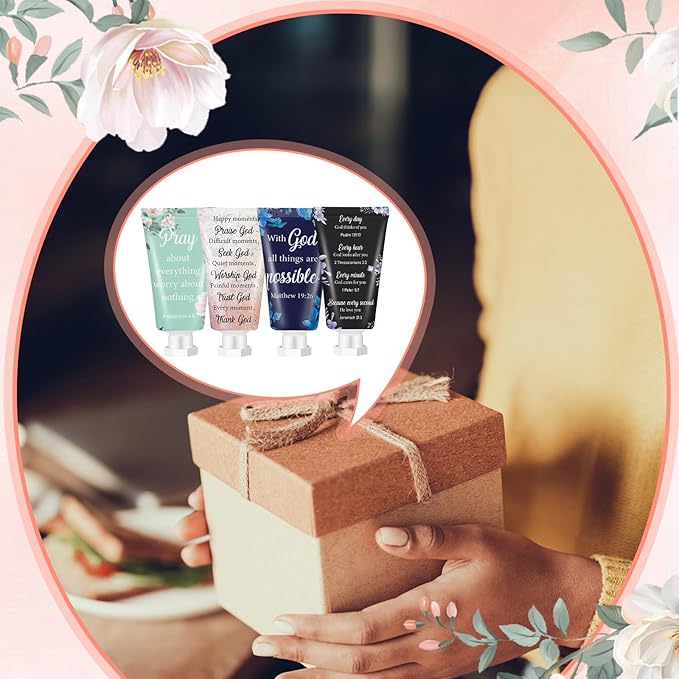 36 Pcs Christian Hand Cream Bulk for Women Mothers Day Church Gifts in Bulk Bible Travel Hand Lotion for Dry Hands Bible Verse Hand Lotion for Mom Grandma Holiday mothers day Gift