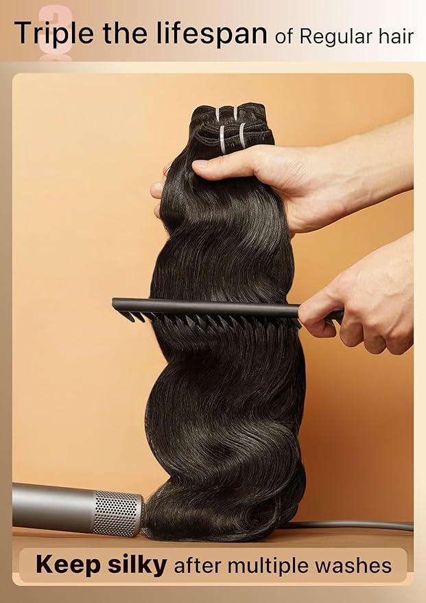 TRIIPPY Raw Cambodian Human Hair Single Bundles,Body Wave Bundles Human Hair,Triple Lifespan Than Regular Virgin Hair,The Same Quality As Boutique Stores,No.1 Raw Hair Brand On Amazon(20 Inch)