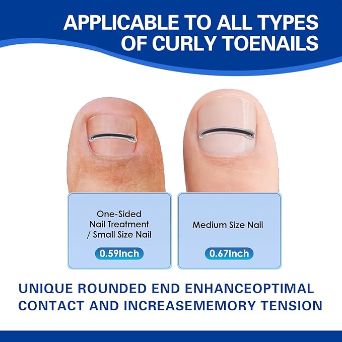 Titanium Alloy Ingrown Toenail Treatment, Nail Tools, and Ingrown Toenail Removal Kit Specially Designed for Curved Nail Repair and Ingrown Toenail Corrector