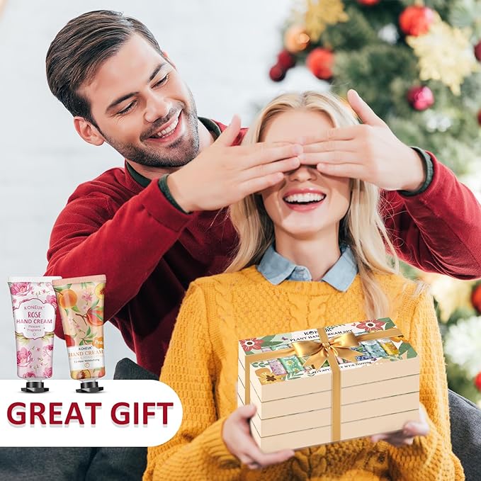 8 Pack Hand Cream Gifts Set For Women, Mothers Day Gifts for Mom, Mini Hand Lotion Travel Size for Dry Cracked Hands, Bulk Hand Cream for Teacher Appreciation Gifts and Nurse Gifts