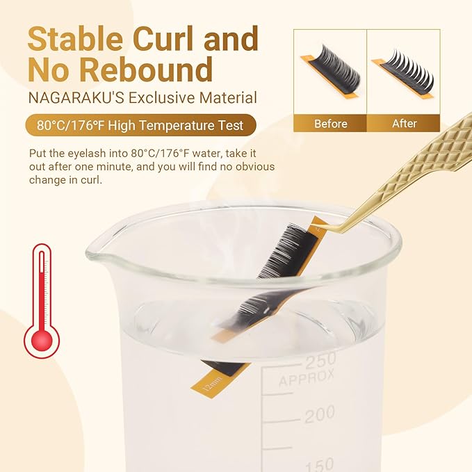 NAGARAKU Flat Ellipse Eyelash Extensions, 5TH GEN AIR SERIES Double Tips Lashes Lighter Thinner Flat Split Tips Individual Lash Matte Black Classic False Eyelashes 16 Rows -0.20 D Curl 13mm