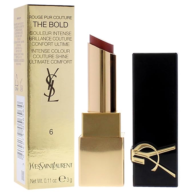 YVES SAINT LAURENT Rouge Pur Couture The Bold Lipstick - 6 Reignited Amber for Women - 0.11 oz Lipstick