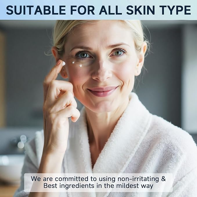 Under Eye Bags and Wrinkles, Under Eye Cream, Wrinkle Filler, Visibly Improves for Bags Dark Circles Treatment for Puffines, 15ml/0.5 fl.oz