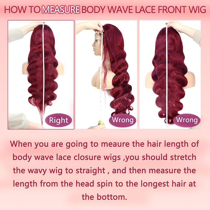 99j Burgundy Lace Front Wigs Human Hair 13x6 Body Wave Lace Front Wigs Human Hair Pre Plucked Glueless Red Wig Wine Red Lace Front Wigs Human Hair Wigs for Women 200% Density 26Inch