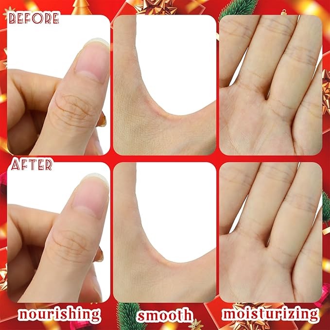 Christmas Hand Cream Set For Women, 10 Pack Mini Hand Lotion Travel Size Bulk For Dry Cracked, Moisturizer Cream For Stocking Stuffers and Christmas Decorations