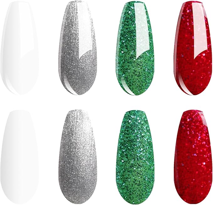 Vishine 4 Colors Starry Gel Nail Polish Color Collection Set Soak Off Glitter Galaxy Gel Nail Varnish Bling Nail Art Manicure Starter Gift Kit 8ml