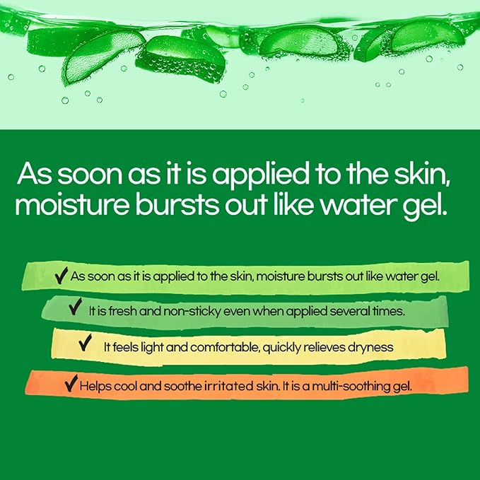 by.H Organic Aloe Vera Bulk Soothing Gel-Natural Moisturizer for Skin [90 PCS], Hair, Effective for Sunburns, Razor Burns, Gentle, Non-Greasy, Skincare [Made in Korea] Pouch - (3 Packs of 30 PCS)