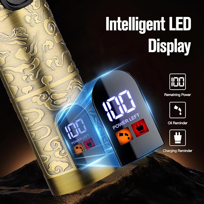 Suttik Professional Hair Clippers Trimmer Shaver Set for Men, Electric Razor Foil Shavers Combo Set of 3, Barber Kit Hair Cutting Kit, Gift for Men