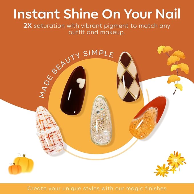 modelones Gel Nail Polish Set, 6 PCS Neutral Nude Brown Gel Polish Gold Glitter Nail Gel Polish Soak OFF LED Nail Art Gel Kit Manicure Salon DIY Nails Gift