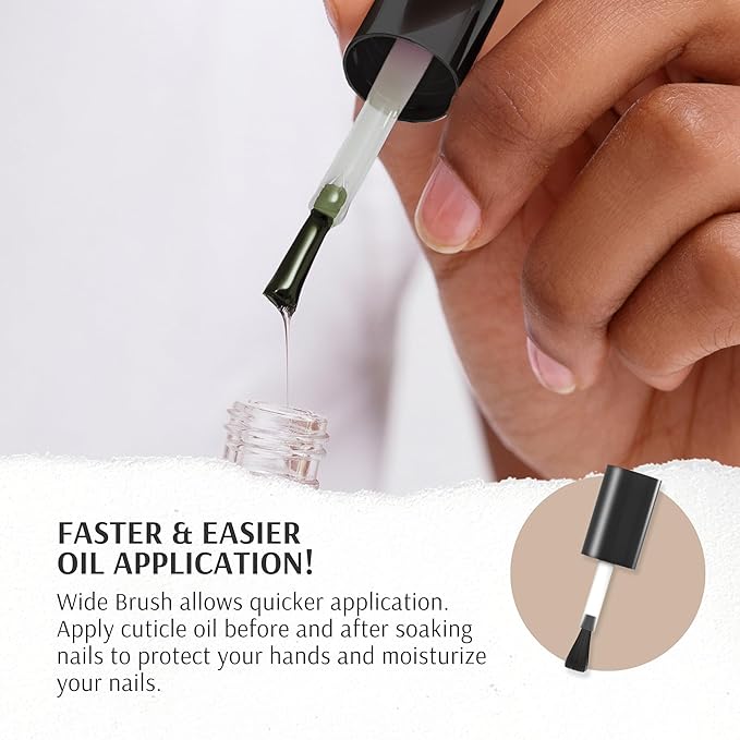 Pronto Gel Nail Polish Remover Kit – 8 Oz Pure Acetone 100 Percent, Nail File, Nail Polish Soak Off Bowl, Cuticle Oil for Nail Care + Manicure Set with Nail Buffer Block, Cuticle Pusher & Nail scraper