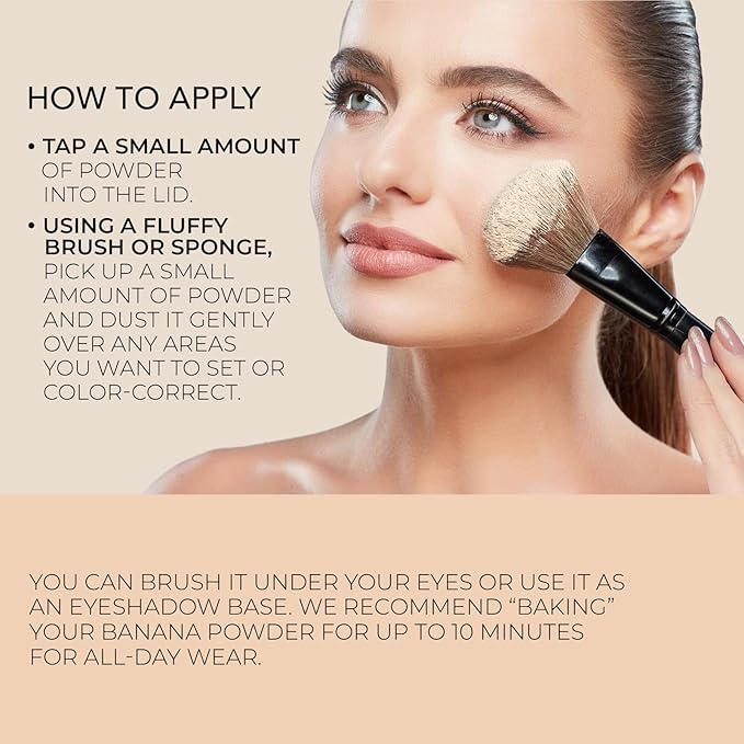 Bellapierre XL Banana Setting Powder | Lightweight Color-Correcting Powder with All Day Makeup Protection | Eliminates Blotchiness and Dark Under-Eye Circles | Talc-Free | Matte Tint - Medium - 1 Oz