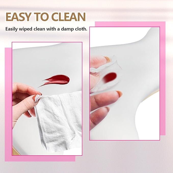 Arm Rest for Nails Tech，U-shaped Manicure Nail Arm Rest Stand with Detachable Brackets Microfiber PU Leather Manicure Pillow Big Nail Hand Rest Cushion Suitable for Salon and Home (White)