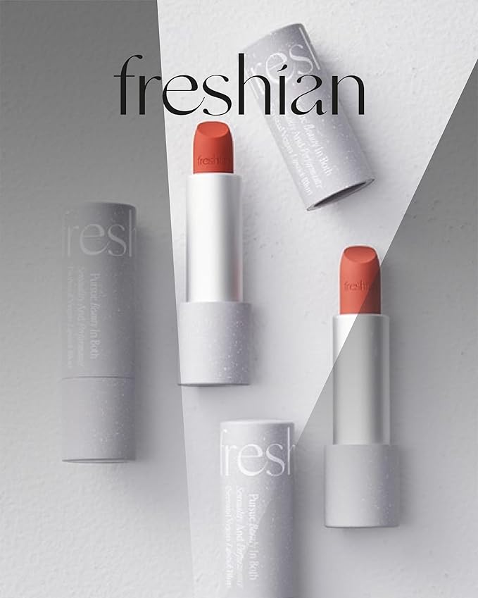 Sensual Vegan Lipstick Blur (01 Pleasure, 0.12oz) - Long-Lasting Formula, Lightweight Matte Lipstick, Korean Makeup. Shea Cocoa Butter, Vegan.