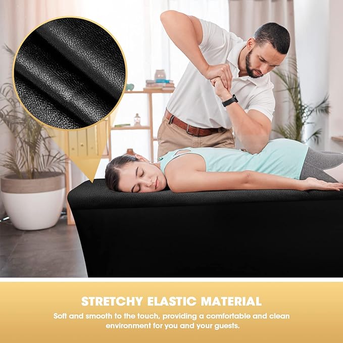 Onism Lash Bed Cover - Wipeable PU Leather Massage Table Cover, Waterproof, Soft Comfortable Spa Bed Cover, Suitable for Fits Grafting Eyelash Beds Massage Tables, Perfect for Salons Spa Home Use