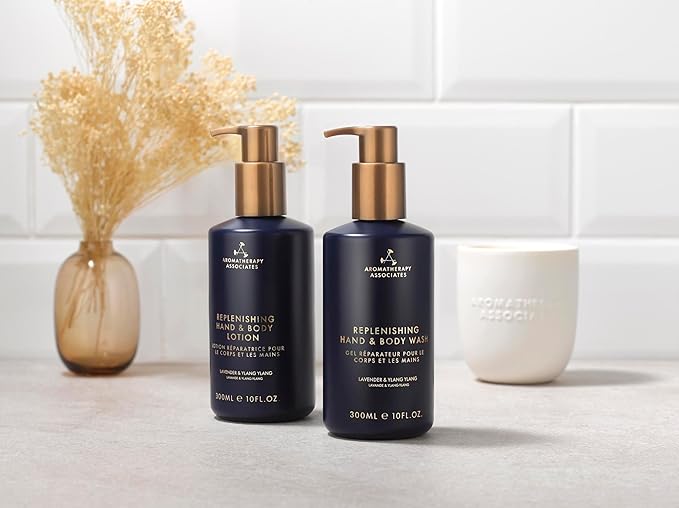 Aromatherapy Associates Balance Replenishing Hand and Body Lotion Skin Care, Fresh Moisturizing Hand Lotion for Women and Men, 10 fl. oz.