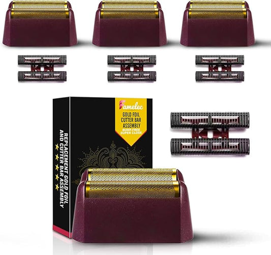 for Wahl Shaver Foil Replacement Professional 5 Star Series Finale Shaver, Fit for Wahl Super Close Replacement Foil 7031-100 7043-100, Razor Foil for Wahl Electric Razor (4 Pack)