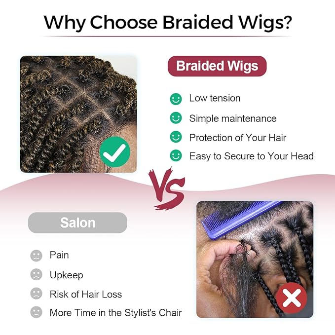 12 Inch Short Spring Twist Wig for Black Women, Ombre Brown Knotless Full Lace Wig With Baby Hair