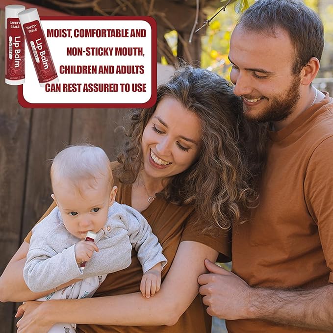 20 Pack Natural Lip Balm Bulk with Vitamin E and Coconut Oil Valentine's Day best choice - Moisturizing, Soothing, and Repairing Dry and Chapped Lips Valentine's Gift - 10 Flavors - Non-GMO