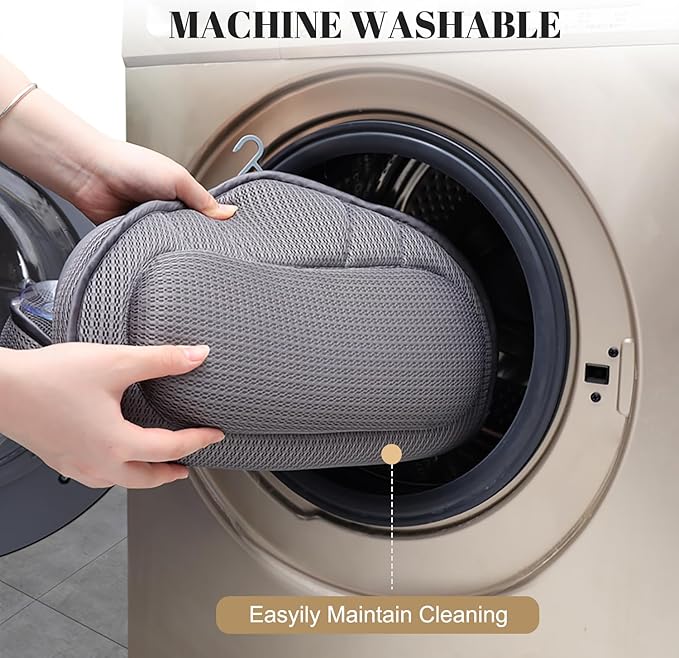 Extra Thick Bath Pillows for Tub-Luxury Bathtub Pillow for Head Neck and Back Support, Soft 4D Air Mesh Bath Pillow with Strong Suction Cups, Relaxing Bath Accessories Spa Gifts for Women