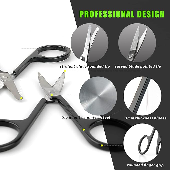 LePinko Salon-Quality Cuticle Trimmer with Cuticle Pusher and Cuticle Scissors Set