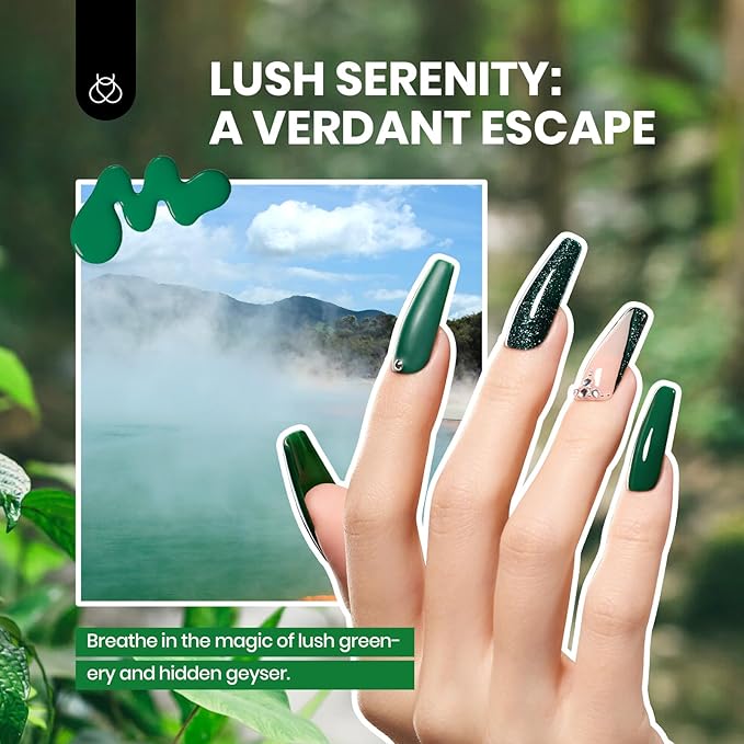 Beetles Gel Nail Polish Set, 36 Colors Gel Polish with Base Coat Glossy Matte & Glitter Gel Top Coat White Jelly Blue Mystic Wonderland Collection Pink Gifts for Women