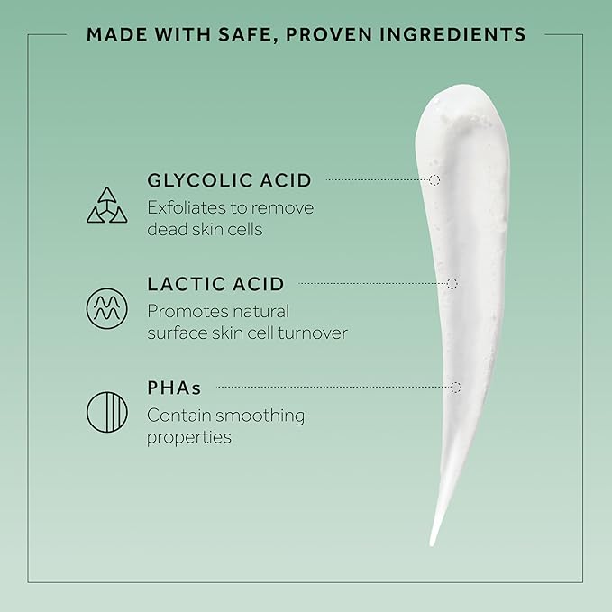 No7 Derm Solutions AHA Exfoliant & Face Toner with Lactic & Glycolic Acid - AHA Smoothing Treatment - Controls Oil and Minimizes Pores - for Oily & Blemish-Prone Skin (1 Fl Oz)