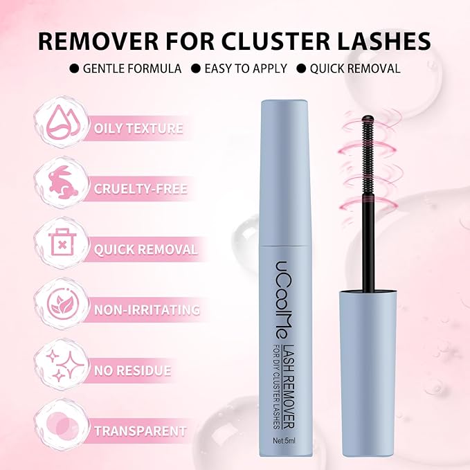 Venus Lash Clusters Kit 8-16mm with 5-6mm Bottom Lashes Wispy Natural Eyelash Clusters Kit D Curl -WideSpan DIY Eyelash Extension Kit Individual Fake Eyelashes Clusters Kit Thin Invisible Lash Band