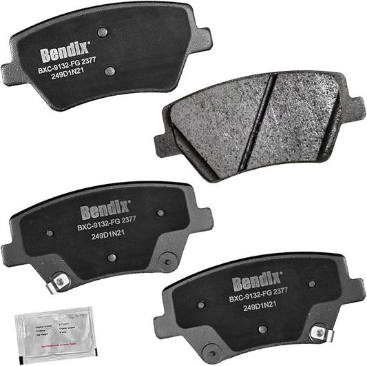 Bendix Priority1 CFC2377 Ceramic Rear Brake Pads for Genesis GV80 2023-2021