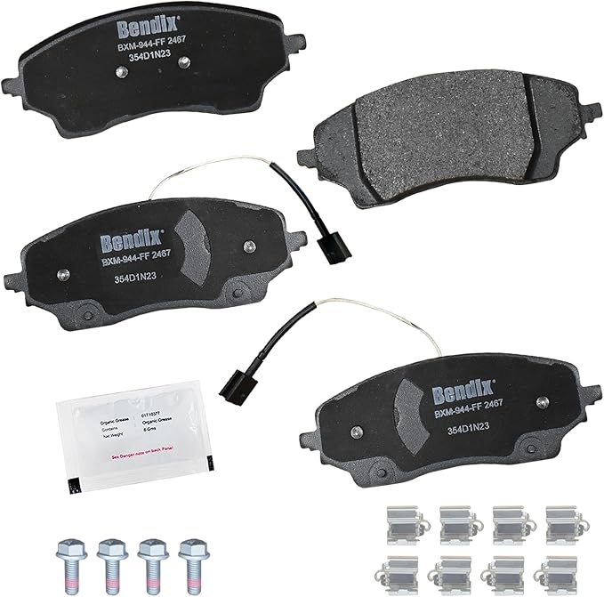 Bendix Priority1 CFM2467 Semi-Metallic Rear Brake Pads for Ram ProMaster 1500 2023-2022, ProMaster 2500 2023-2022, ProMaster 3500 2023-2022
