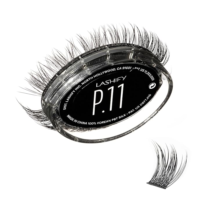 Lashify Plushy 11mm Gossamer Lashes in Black, Easy DIY False Lashes for a Voluminous Yet Still Natural Look