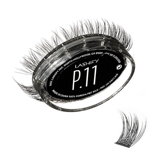 Lashify Plushy 11mm Gossamer Lashes in Black, Easy DIY False Lashes for a Voluminous Yet Still Natural Look