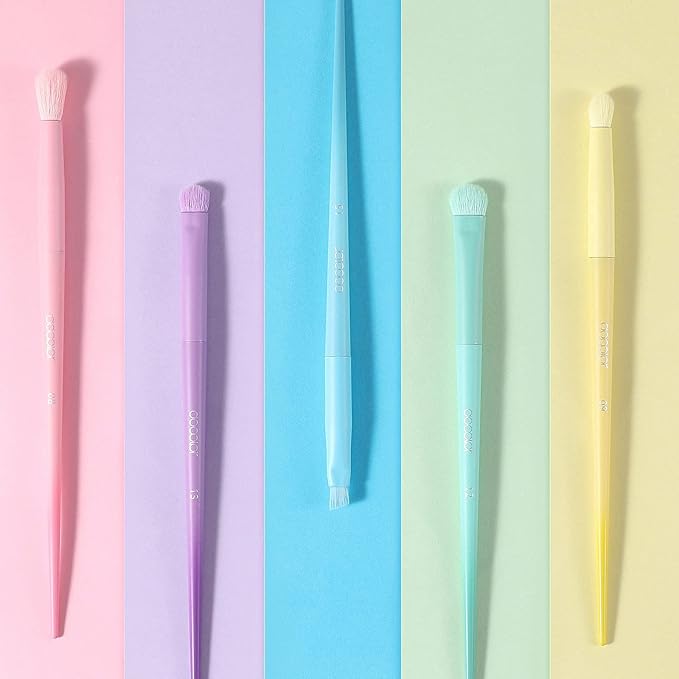 Docolor 17Pcs Colorful Makeup Brushes Set + 48Colors BOOM Eeyshadow Palette, Ultra Pigmented Matte Shimmer Metallic Natural Blendable Cream Powder Long Lasting Waterproof Make Up Eye Shadow Palettes