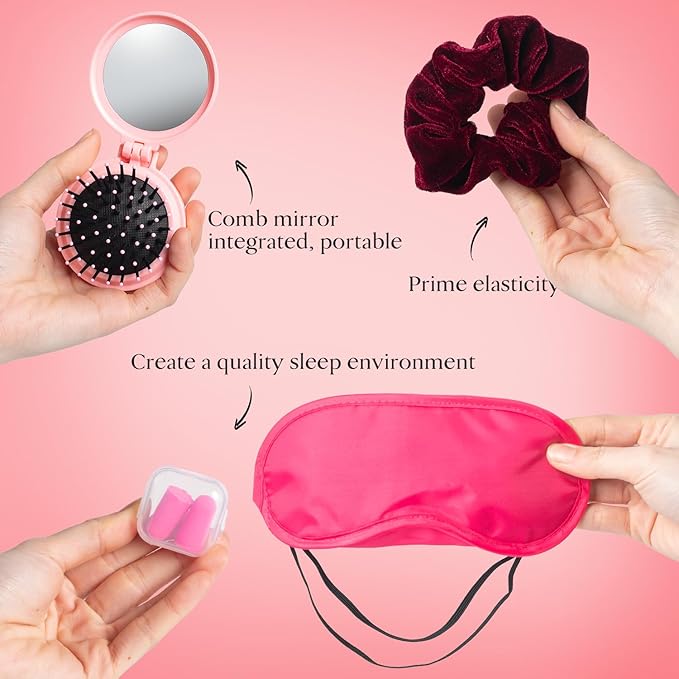 Mother's Day Gifts Spa kit for Women, Unique Gift Set for Teen Girls Tote Bag, 13pcs Strawberry Shower Gift Baskets for girls beauty fruity bath products Birthday Gifts for Daughter, Girlfriend