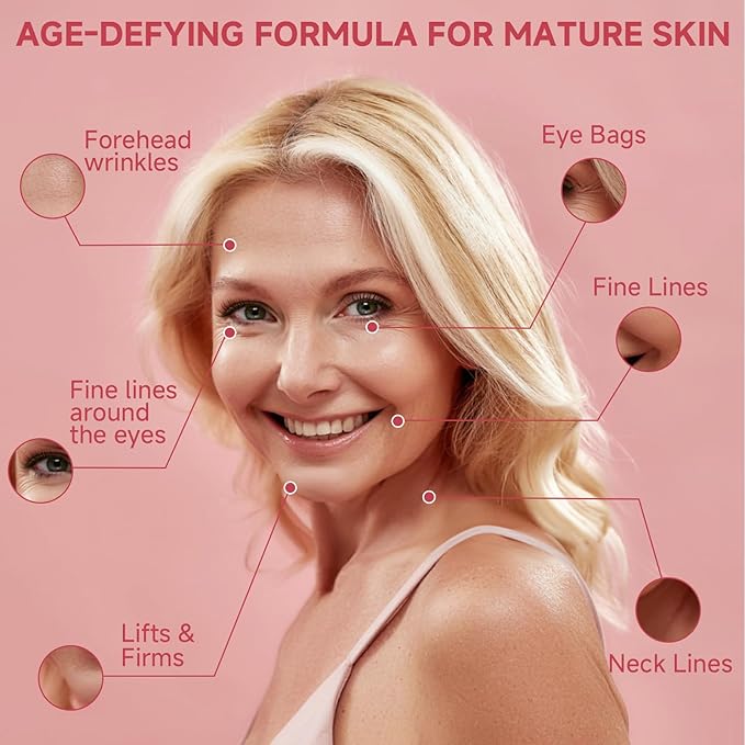 Super Vitamin C Serum for Women Over 70, All-In-One Hydrating Vitamin C Face Serum for Smooths Fine Lines, 1 FLOZ-2pack