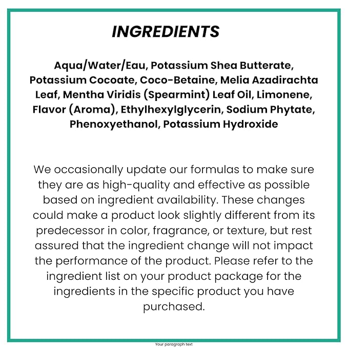 Alaffia Everyday Shea Body Wash, Naturally Helps Moisturize and Cleanse Without Stripping Natural Oils with Fair Trade Shea Butter, Neem, and Coconut Oil Vanilla Mint 32 fl oz - 2 Pack