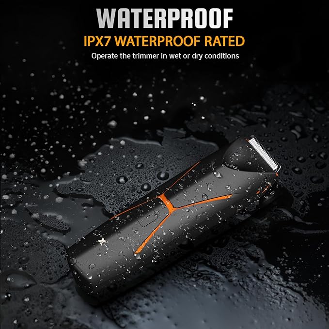 Electric Body Hair Trimmer for Men - Cordless Mens Ball Shaver, Waterproof Men's Groin Groomer, Replaceable Ceramic Blade Pubic Grooming, Rechargeable Balls Razor for Shower,Safe Shaving Bodygroom