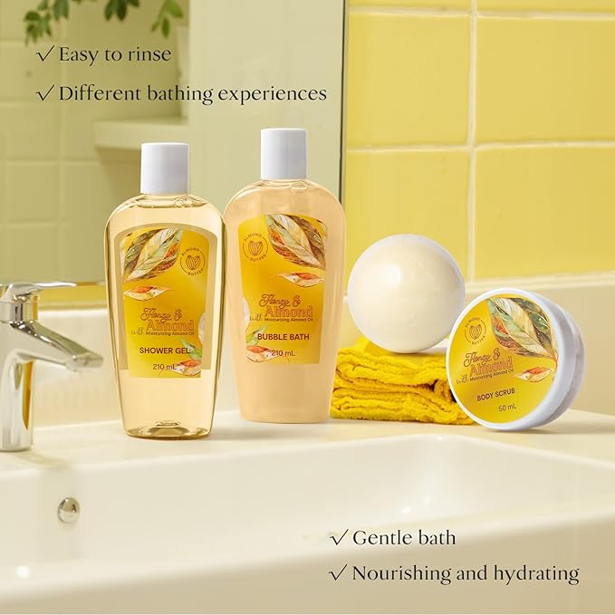 Mother's Day Gifts Travel Shower Set with Tote Bag for women Teen Girls Beach Bag Spa Kit Body Care Kit, Birthday gifts for teenage Spa Gift Gym Vacation