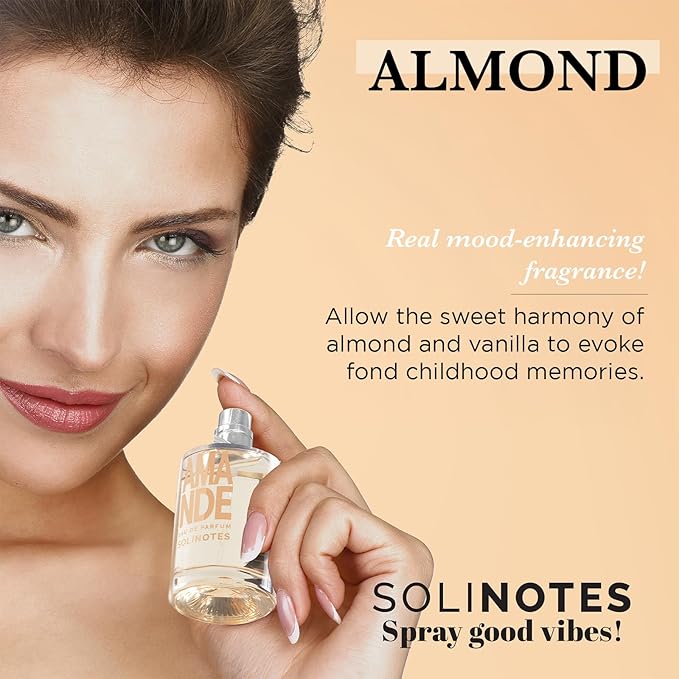 SOLINOTES Almond Perfume for Women - Eau De Parfum | Delicate Floral and Soothing Scent - Made in France - Vegan - 1.7 fl.oz