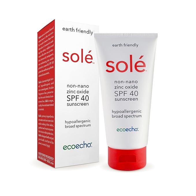 ANDREW LESSMAN Solé Sunscreen SPF 40 6 Ounce Lotion - Natural Mineral-Based Zinc Oxide Sunscreen. Hypoallergenic, Non-Comedogenic, Powerful SPF 40 Protection. No Synthetic Chemicals or Additives.